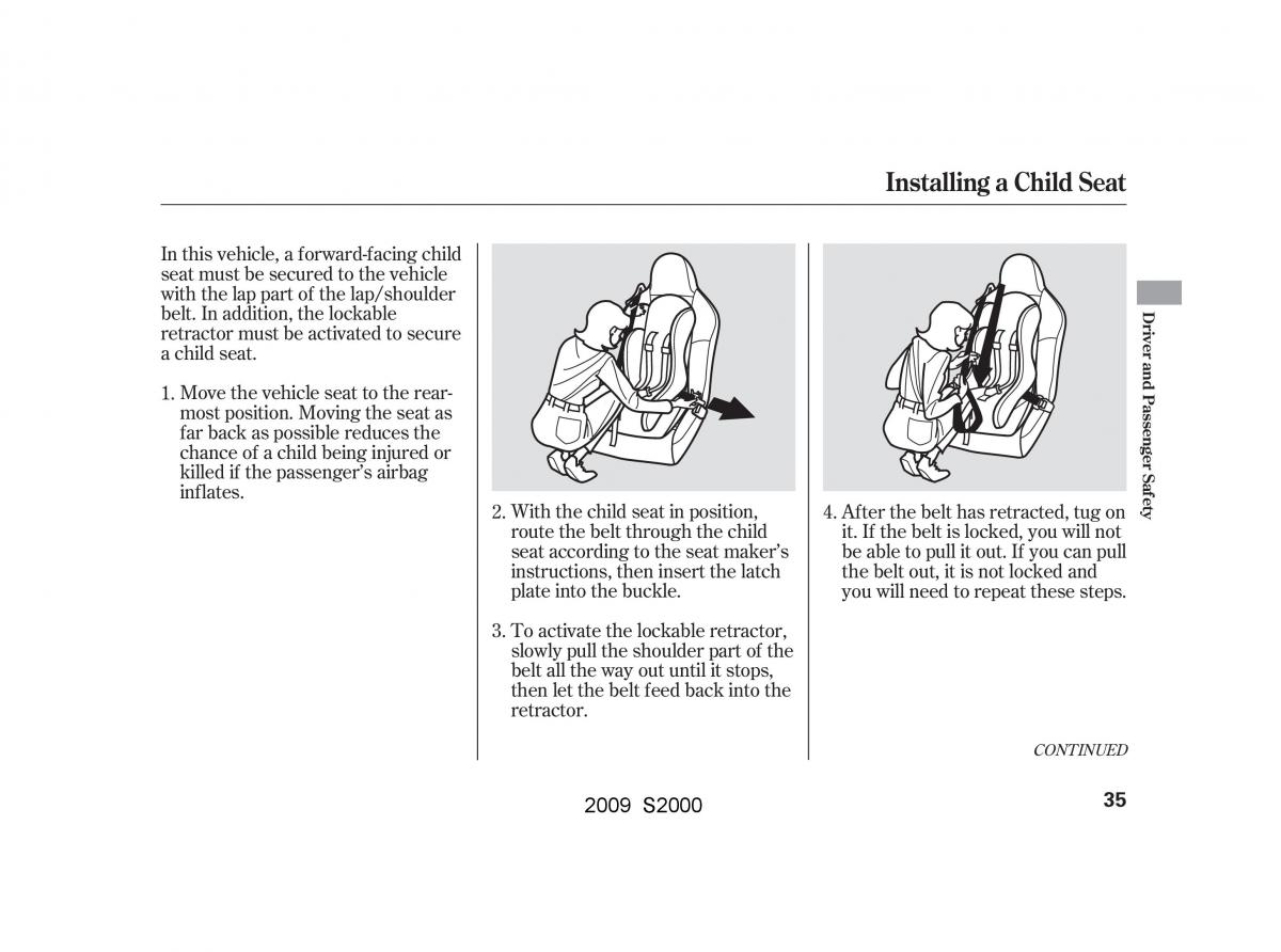 Honda S2000 AP2 owners manual / page 38