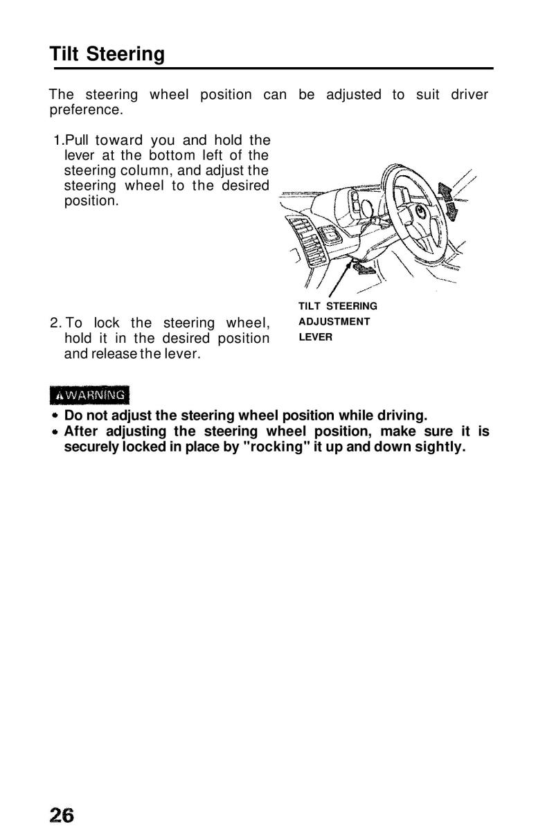 Honda Prelude III 3 owners manual / page 26