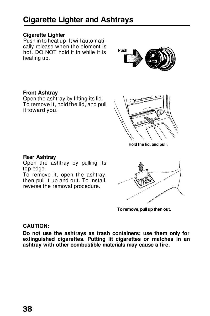 Honda Prelude III 3 owners manual / page 38