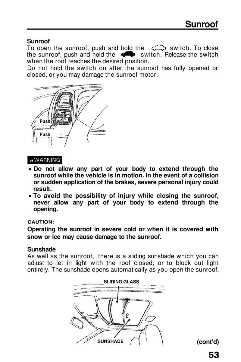 Honda Prelude III 3 owners manual / page 53