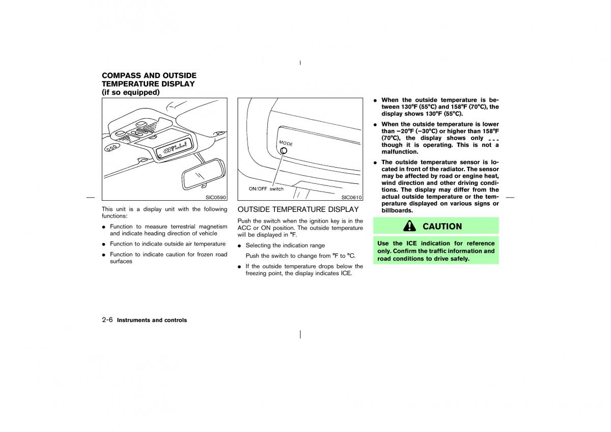 Nissan Pathfinder II 2 owners manual / page 61