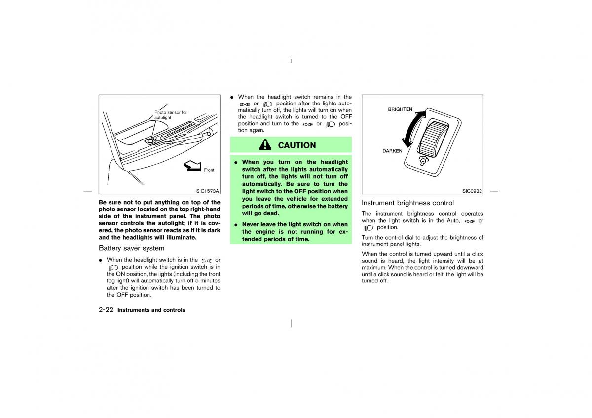 Nissan Pathfinder II 2 owners manual / page 77