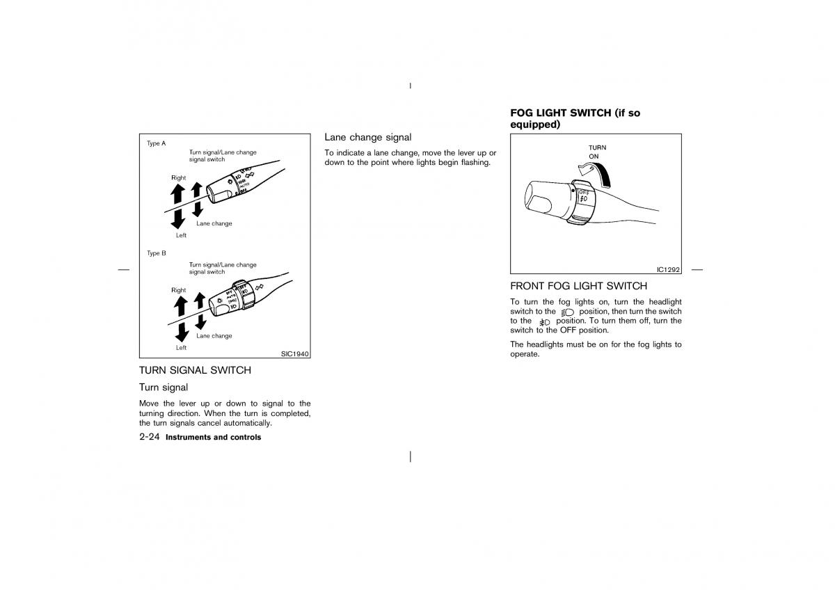 Nissan Pathfinder II 2 owners manual / page 79