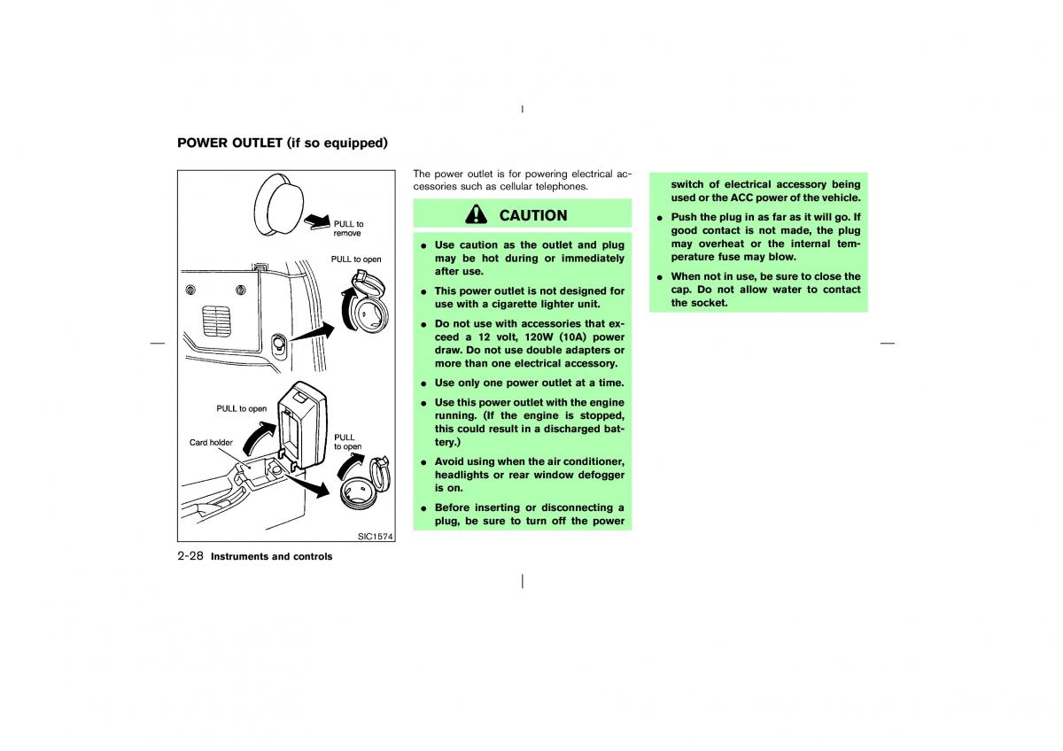 Nissan Pathfinder II 2 owners manual / page 83