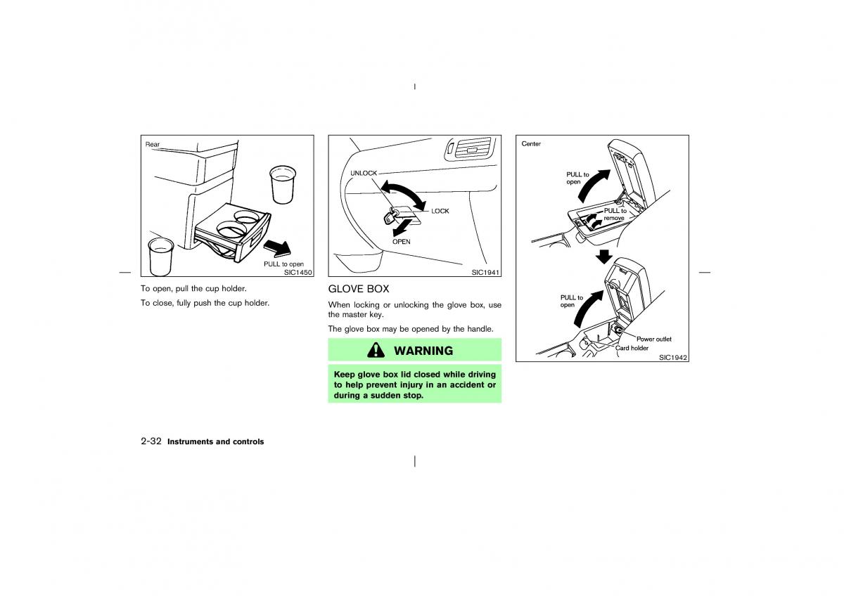 Nissan Pathfinder II 2 owners manual / page 87