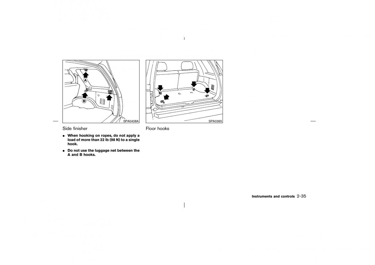 Nissan Pathfinder II 2 owners manual / page 90