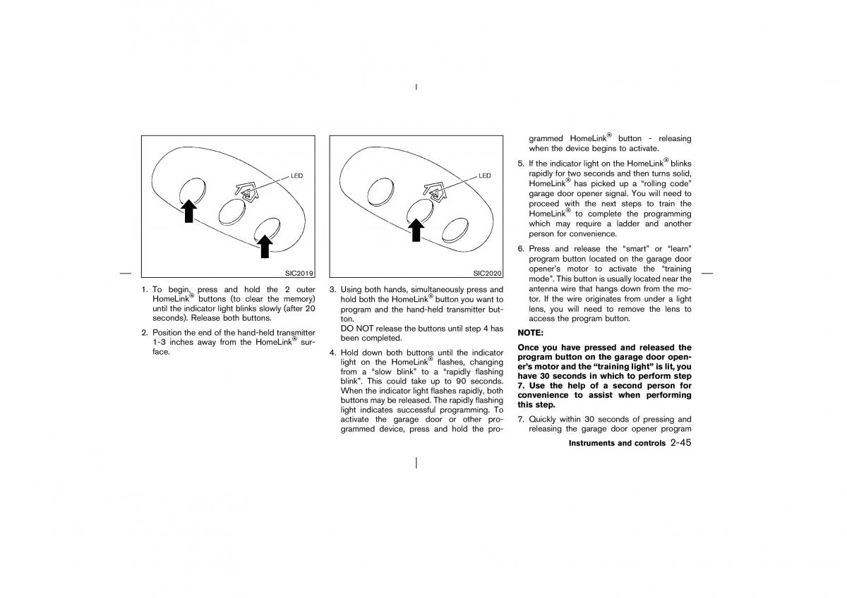 Nissan Pathfinder II 2 owners manual / page 100