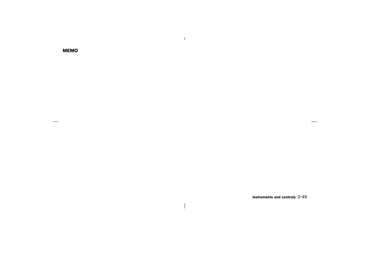 Nissan Pathfinder II 2 owners manual / page 104