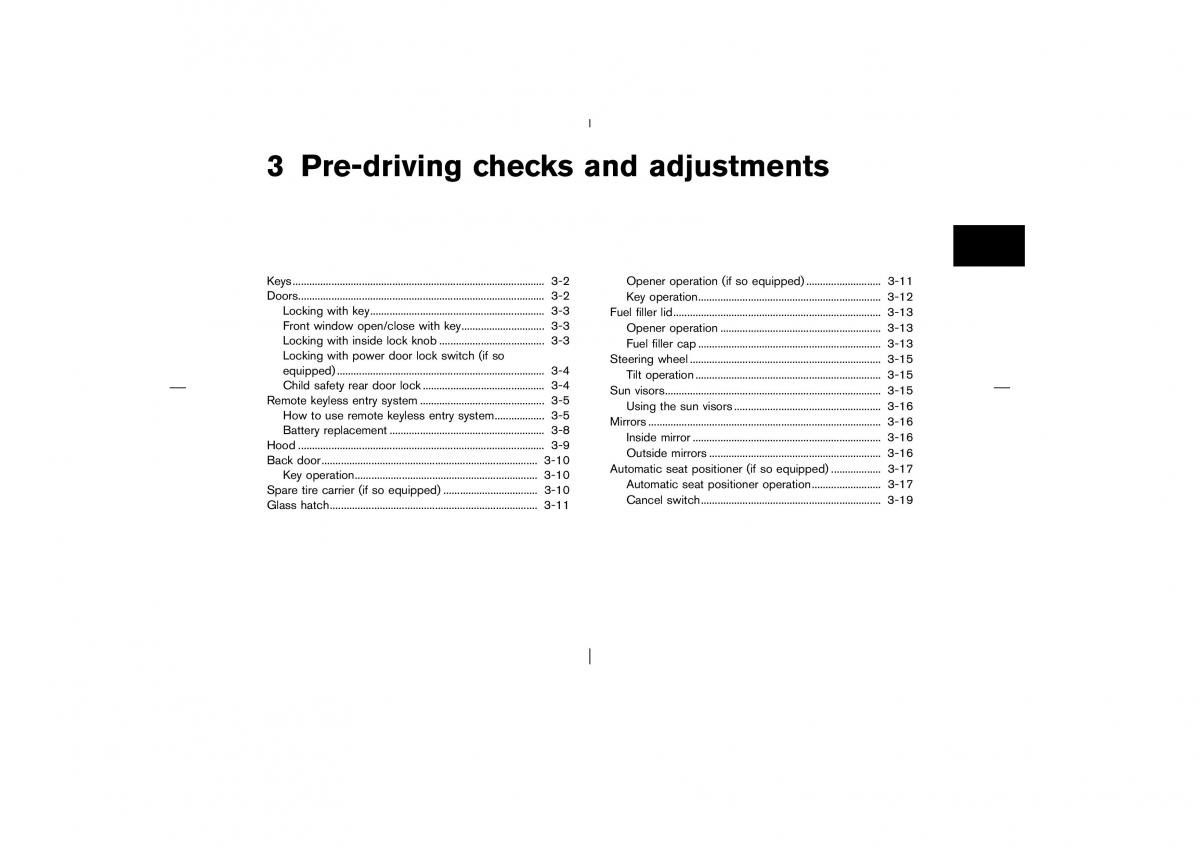 Nissan Pathfinder II 2 owners manual / page 106