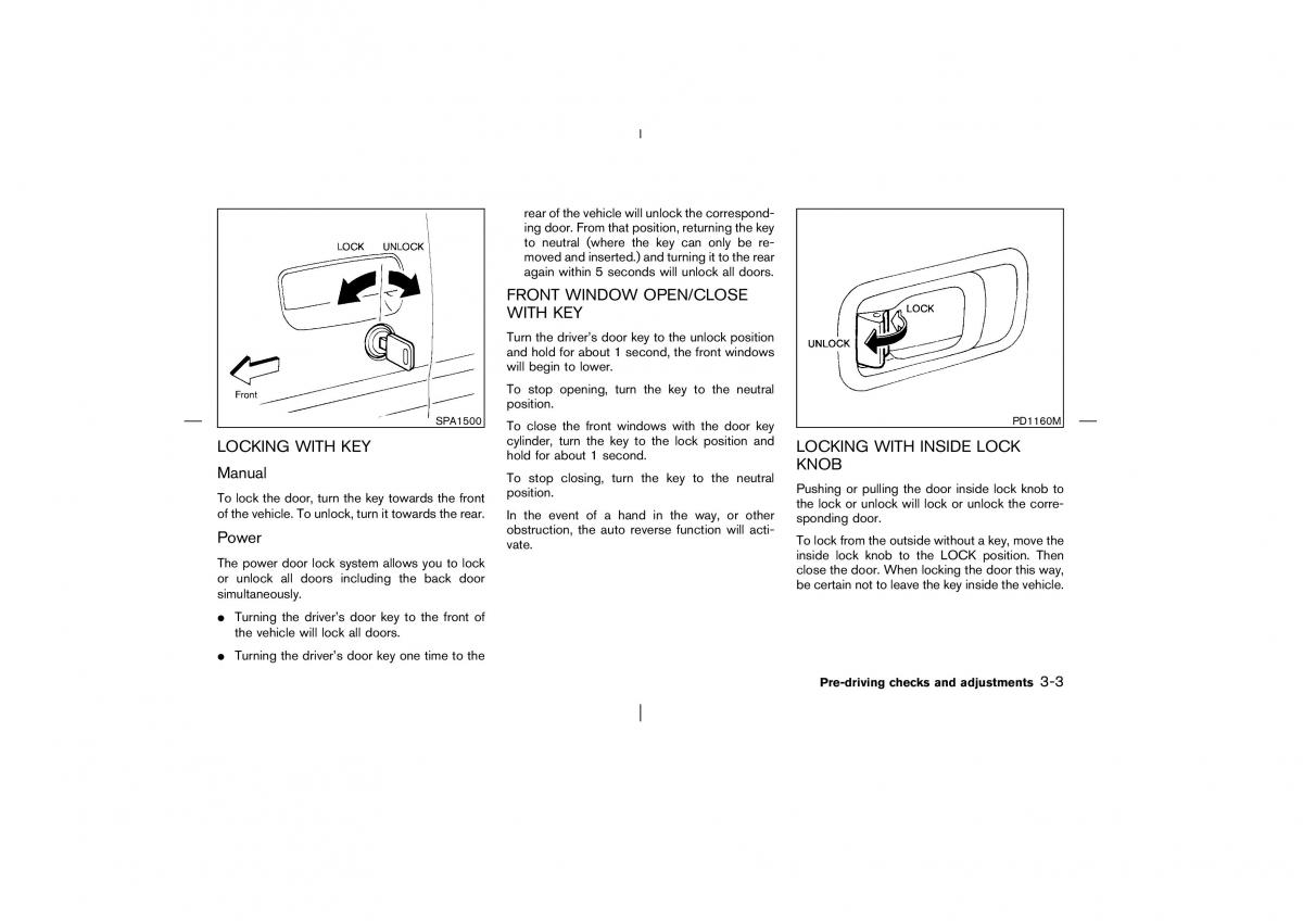 Nissan Pathfinder II 2 owners manual / page 108