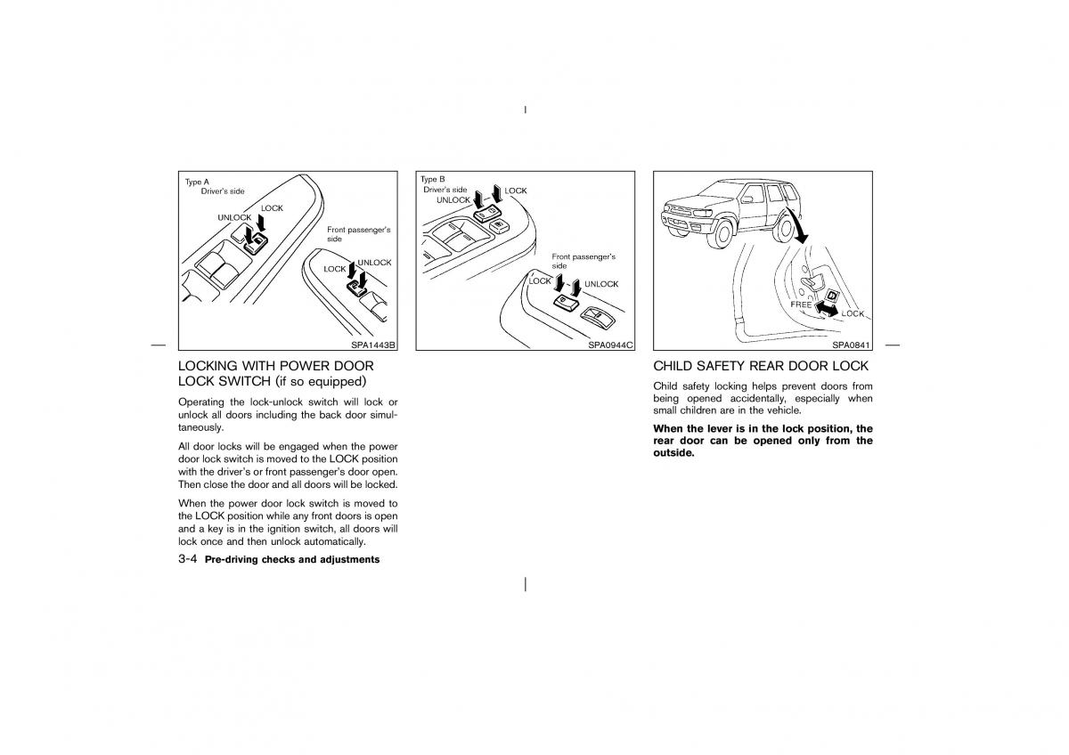 Nissan Pathfinder II 2 owners manual / page 109