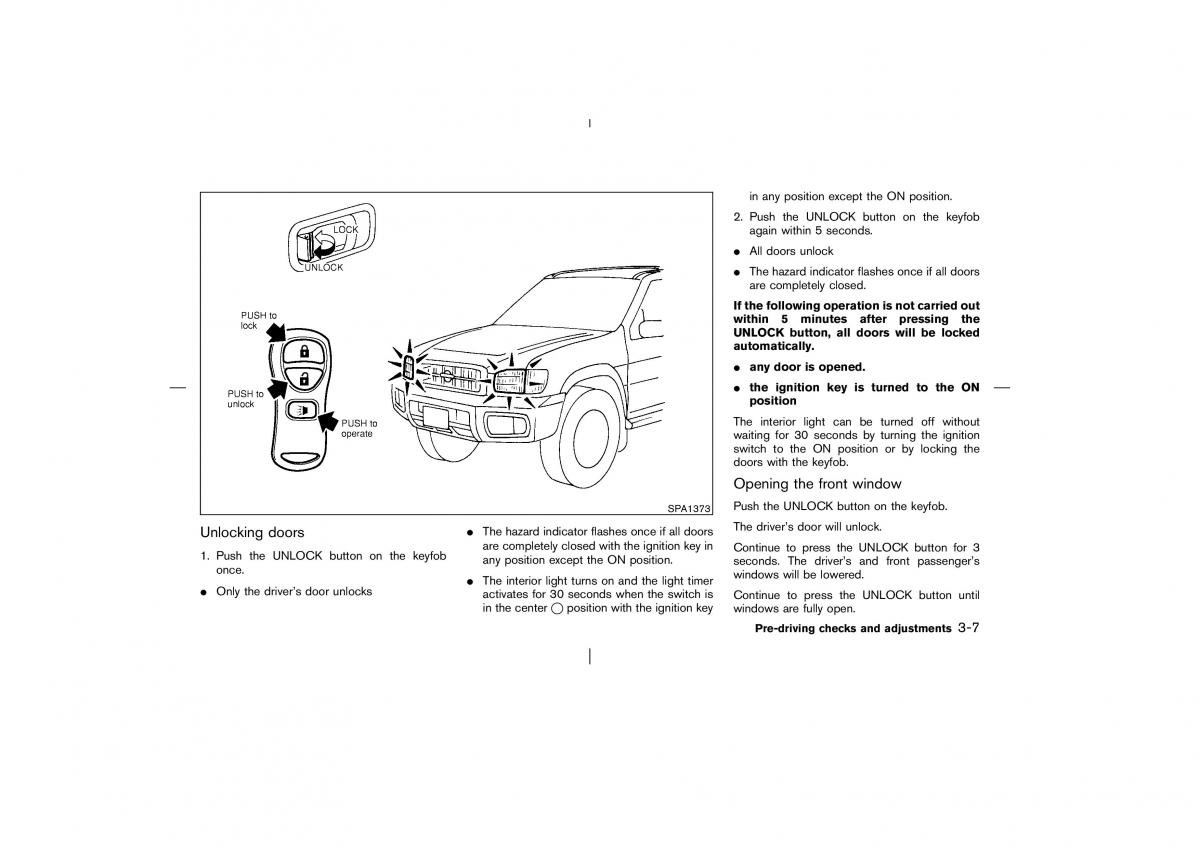 Nissan Pathfinder II 2 owners manual / page 112