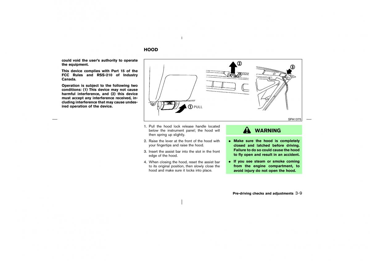 Nissan Pathfinder II 2 owners manual / page 114