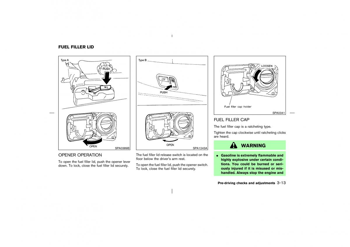 Nissan Pathfinder II 2 owners manual / page 118