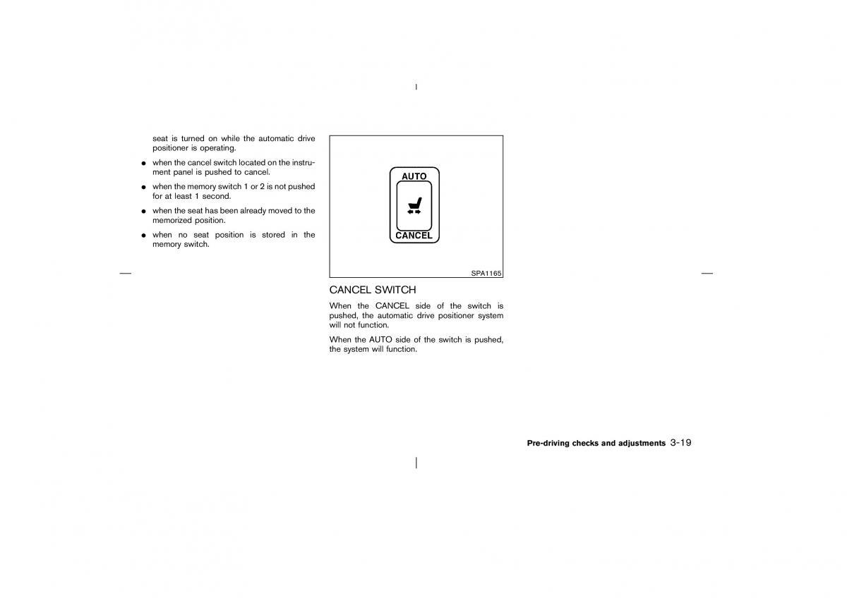 Nissan Pathfinder II 2 owners manual / page 124