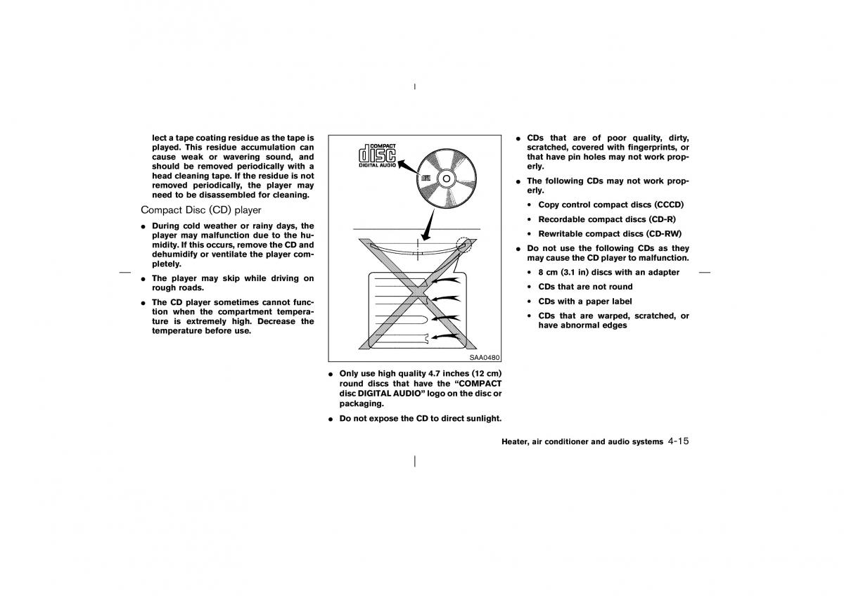 Nissan Pathfinder II 2 owners manual / page 140