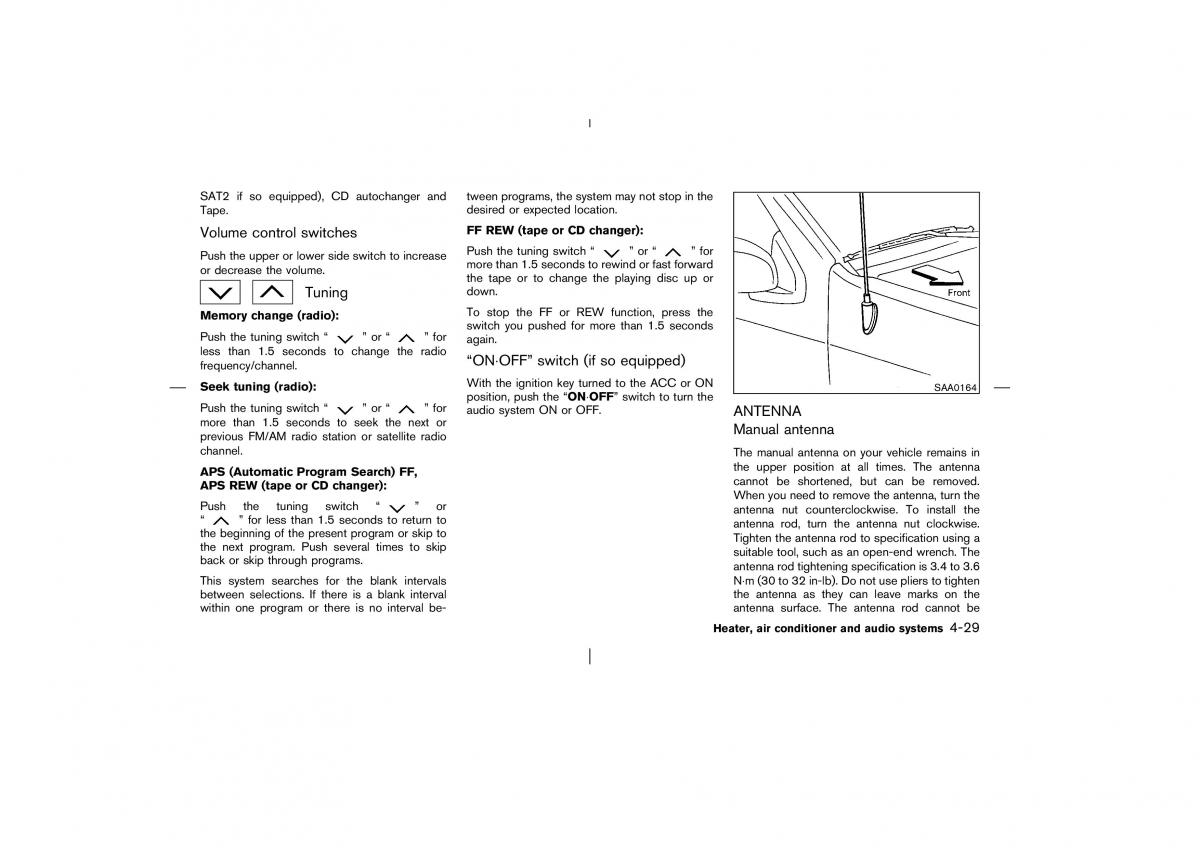 Nissan Pathfinder II 2 owners manual / page 154