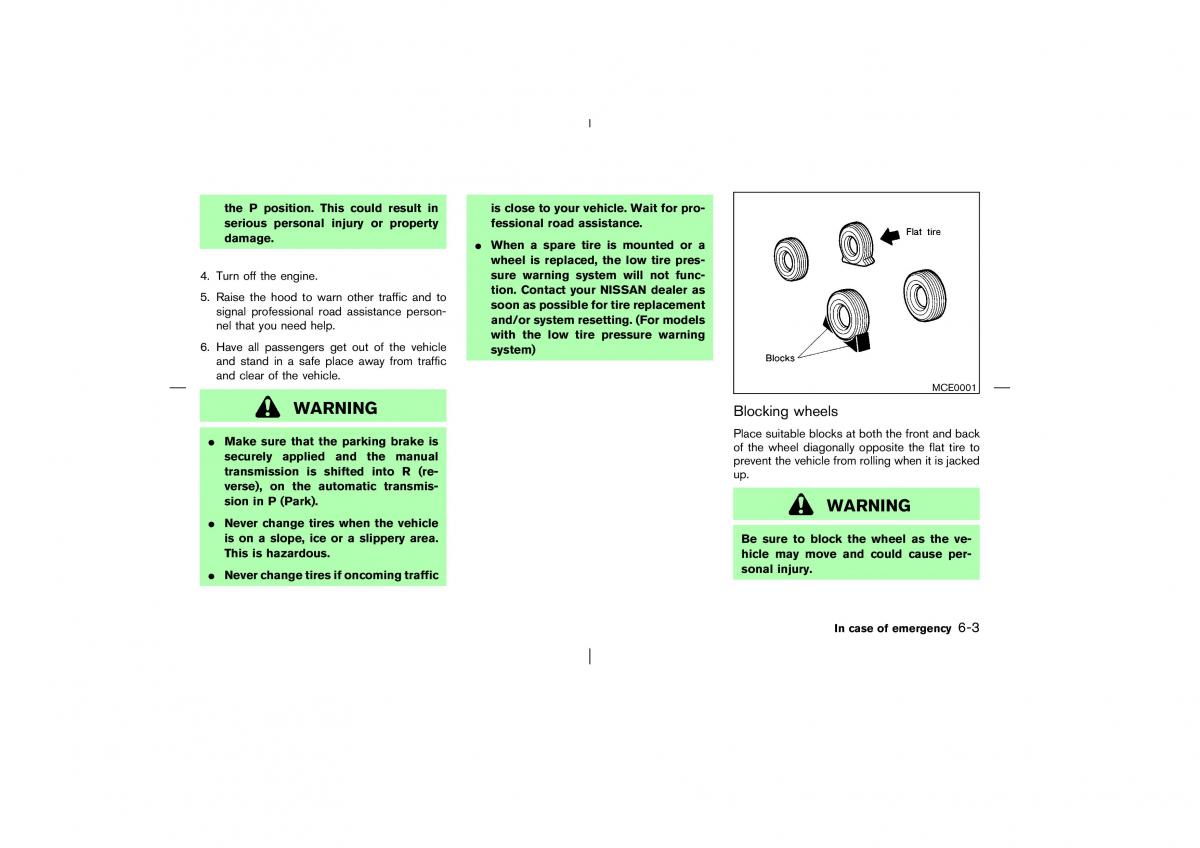 Nissan Pathfinder II 2 owners manual / page 200