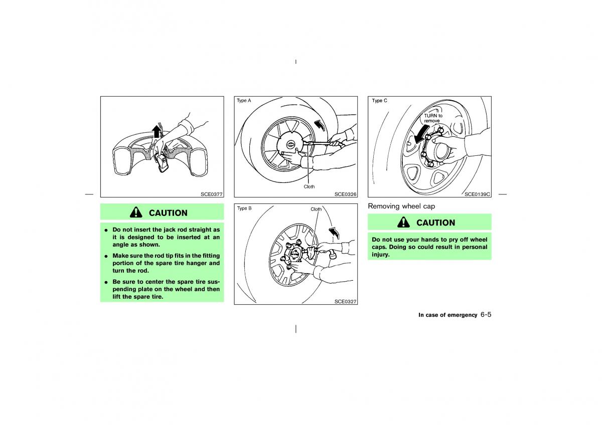 Nissan Pathfinder II 2 owners manual / page 202