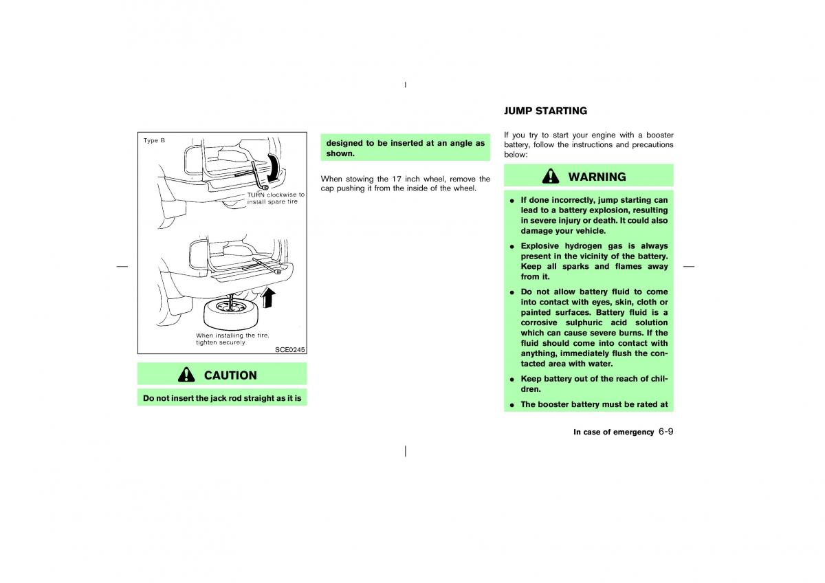 Nissan Pathfinder II 2 owners manual / page 206