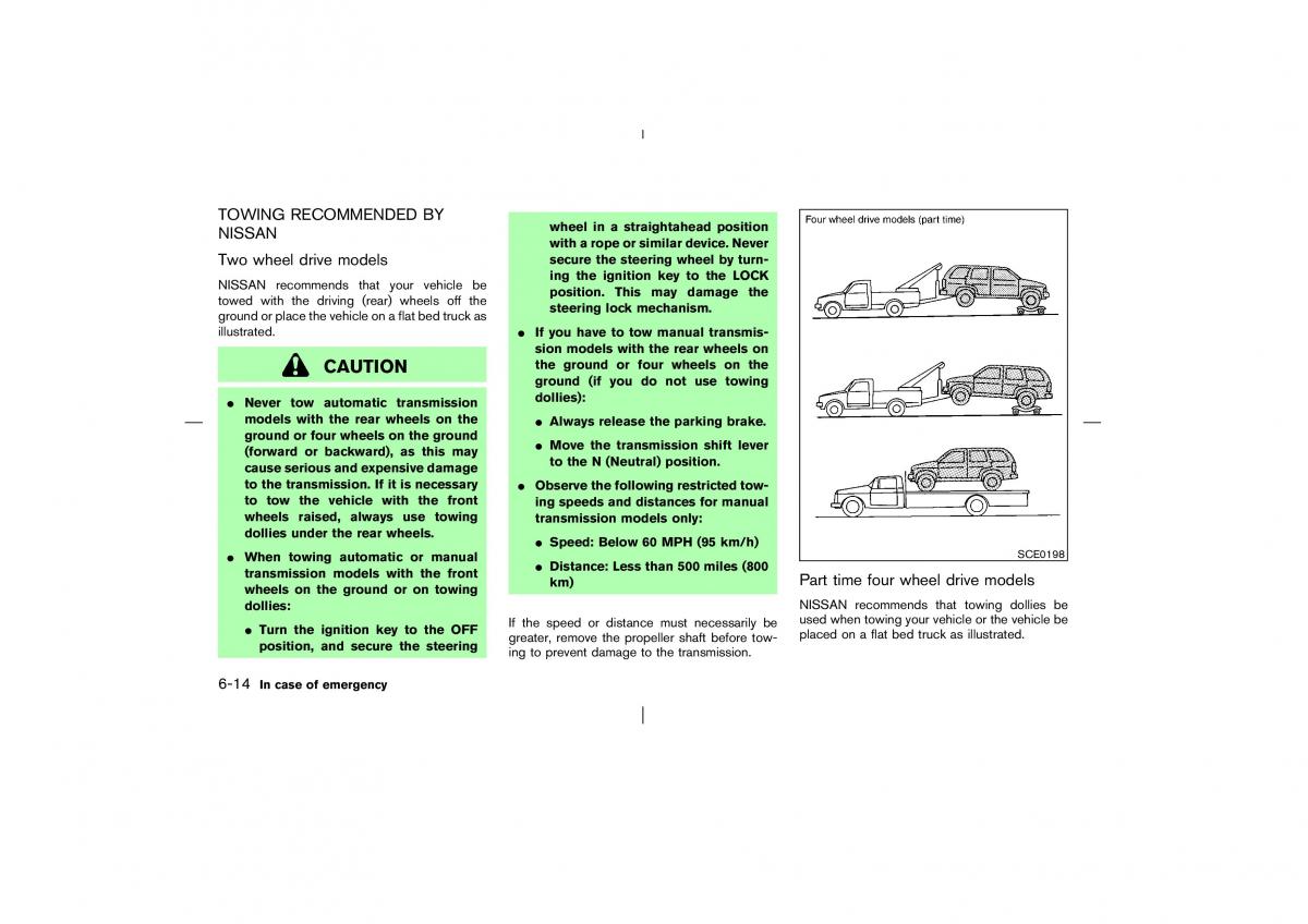 Nissan Pathfinder II 2 owners manual / page 211