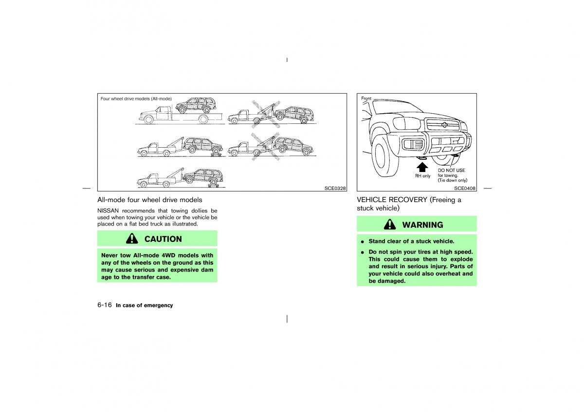 Nissan Pathfinder II 2 owners manual / page 213