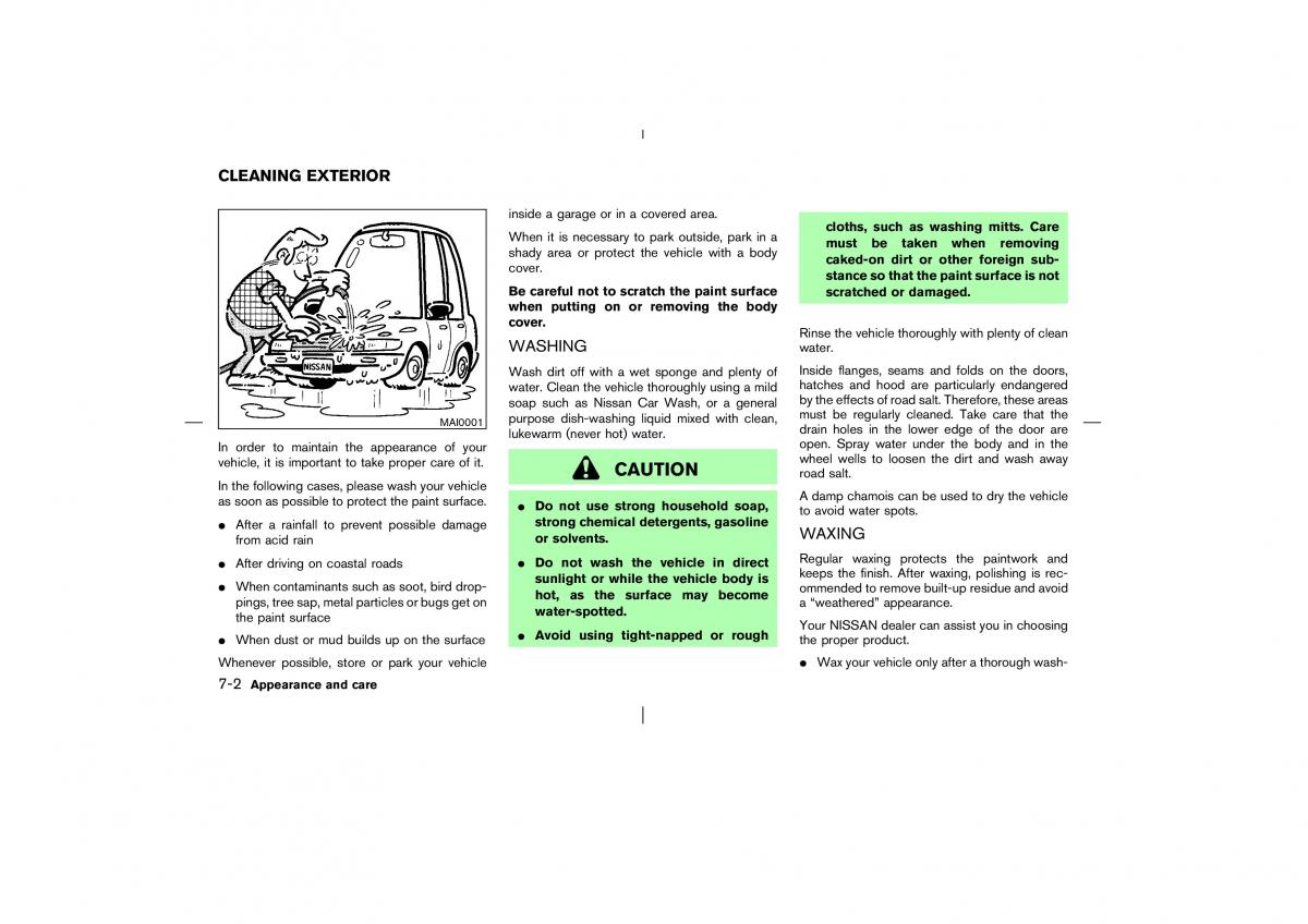 Nissan Pathfinder II 2 owners manual / page 217