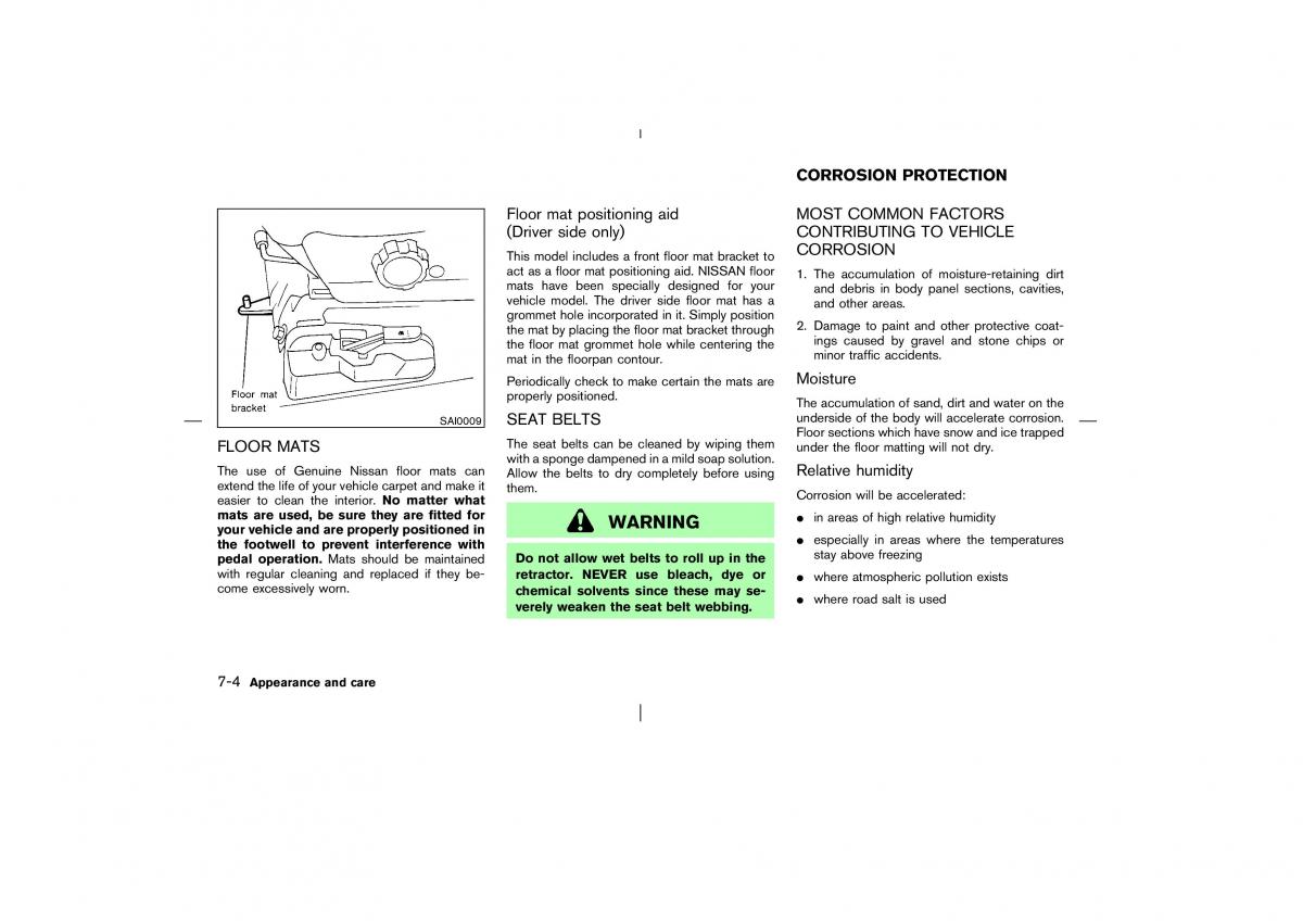 Nissan Pathfinder II 2 owners manual / page 219