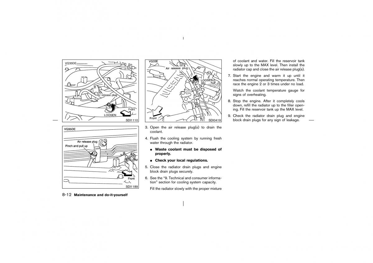 Nissan Pathfinder II 2 owners manual / page 233