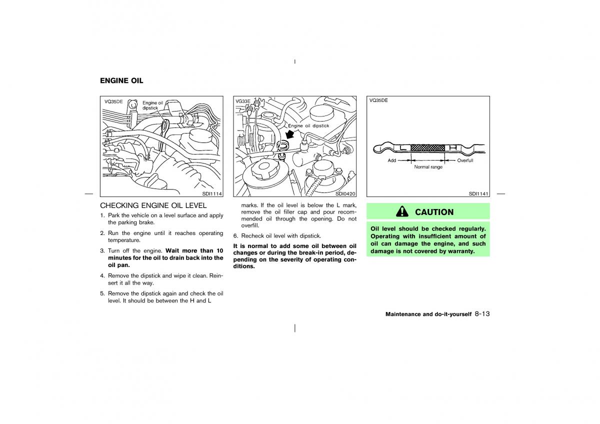 Nissan Pathfinder II 2 owners manual / page 234