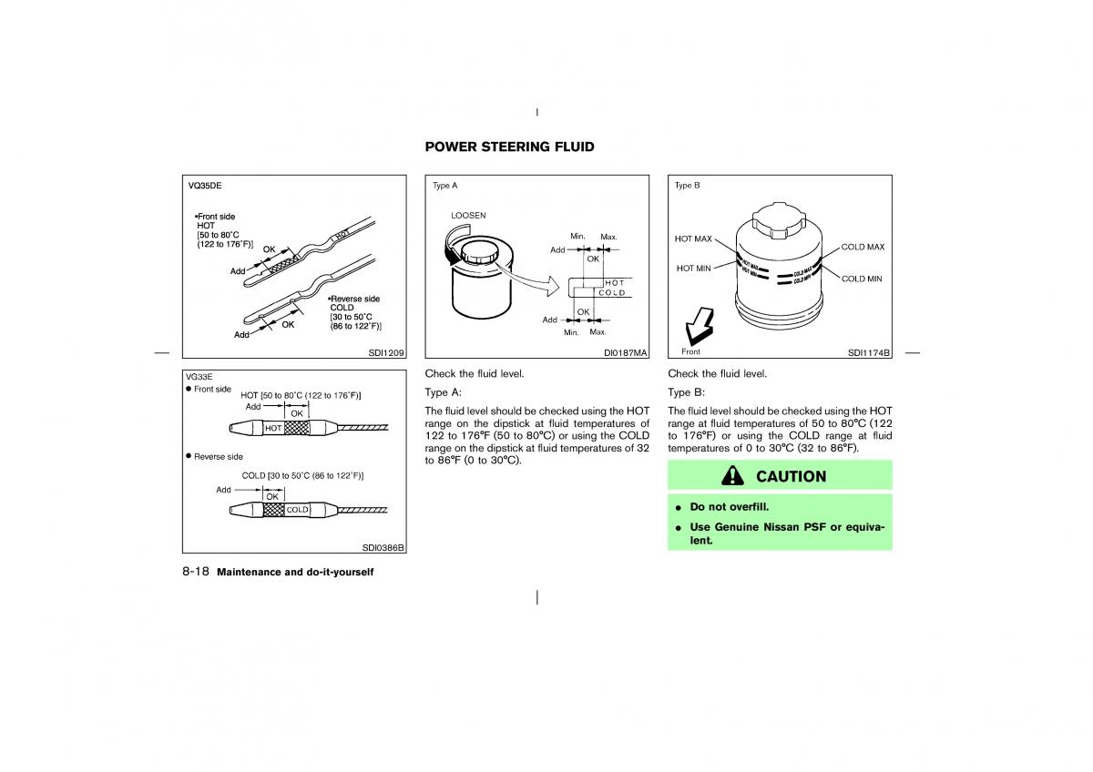 Nissan Pathfinder II 2 owners manual / page 239