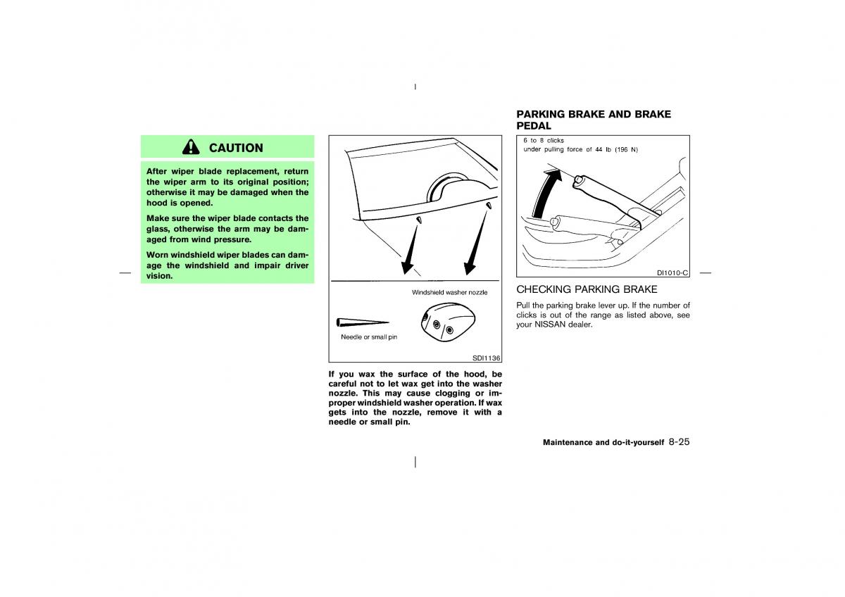 Nissan Pathfinder II 2 owners manual / page 246