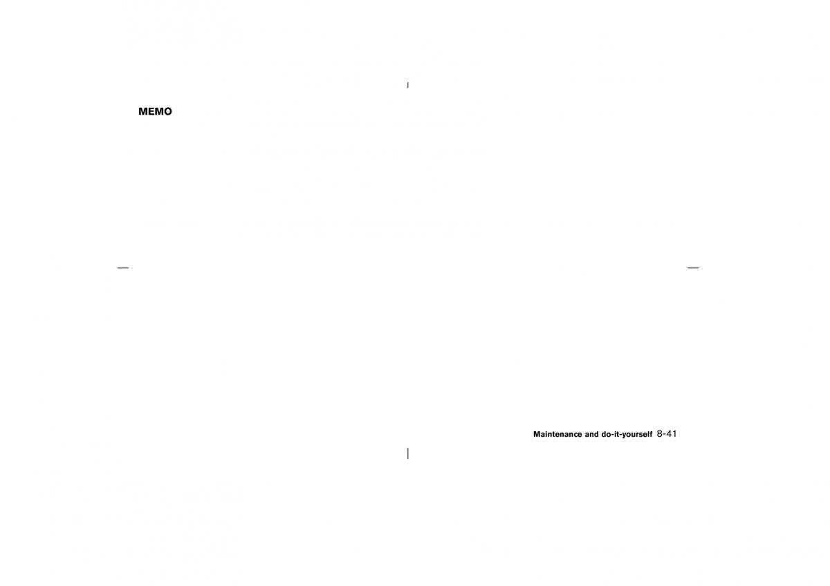 Nissan Pathfinder II 2 owners manual / page 262