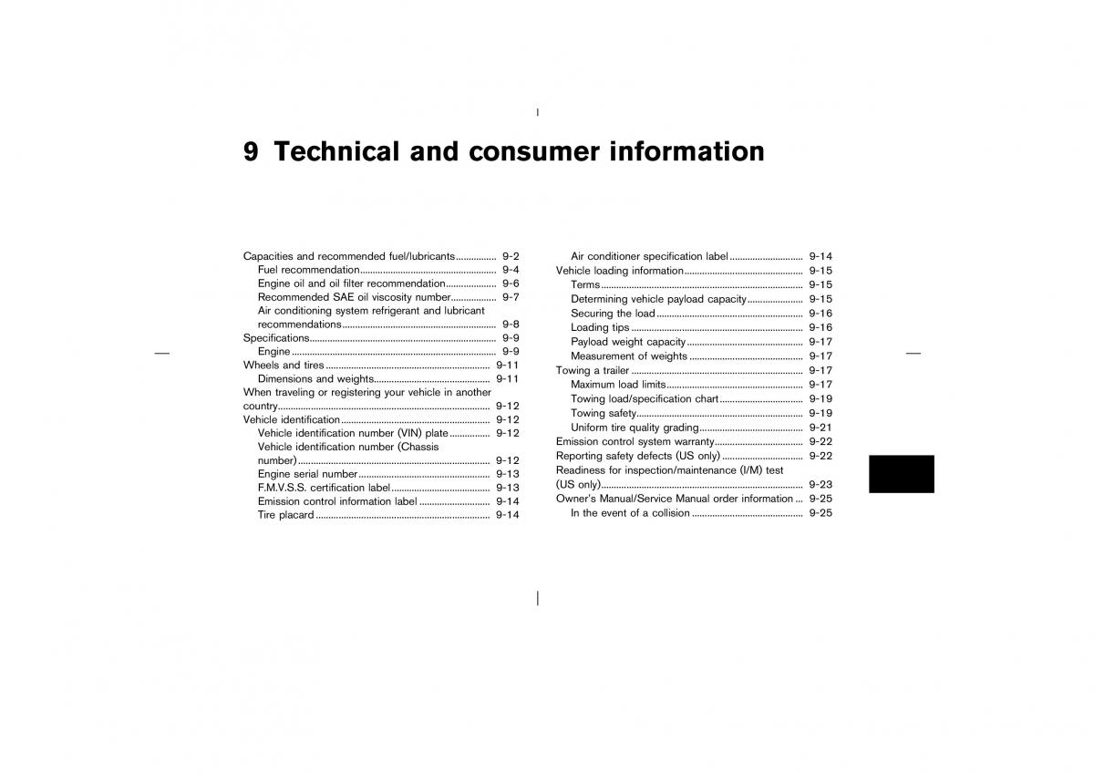 Nissan Pathfinder II 2 owners manual / page 264