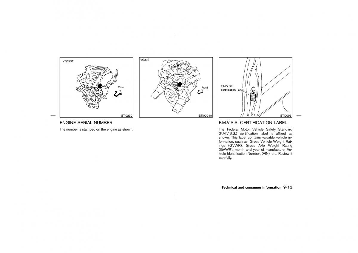 Nissan Pathfinder II 2 owners manual / page 276