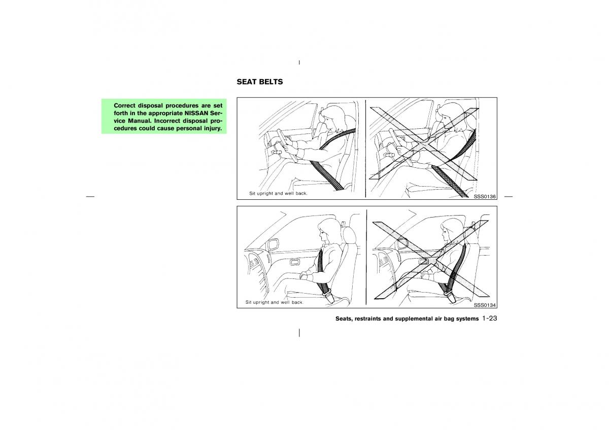 Nissan Pathfinder II 2 owners manual / page 30