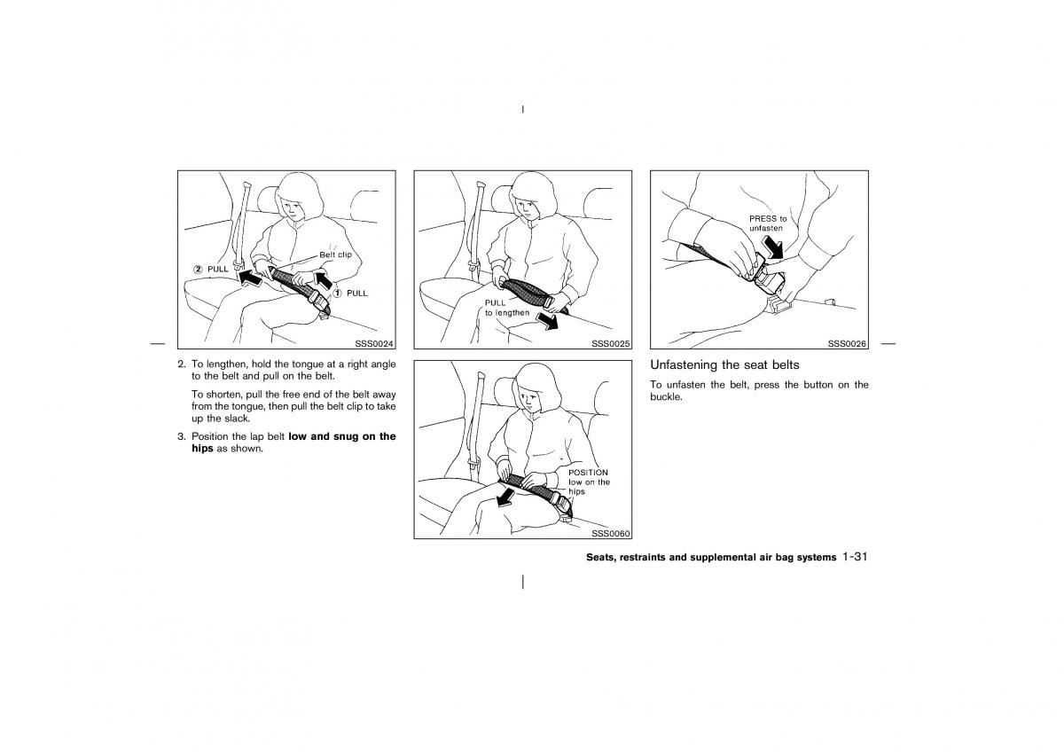 Nissan Pathfinder II 2 owners manual / page 38