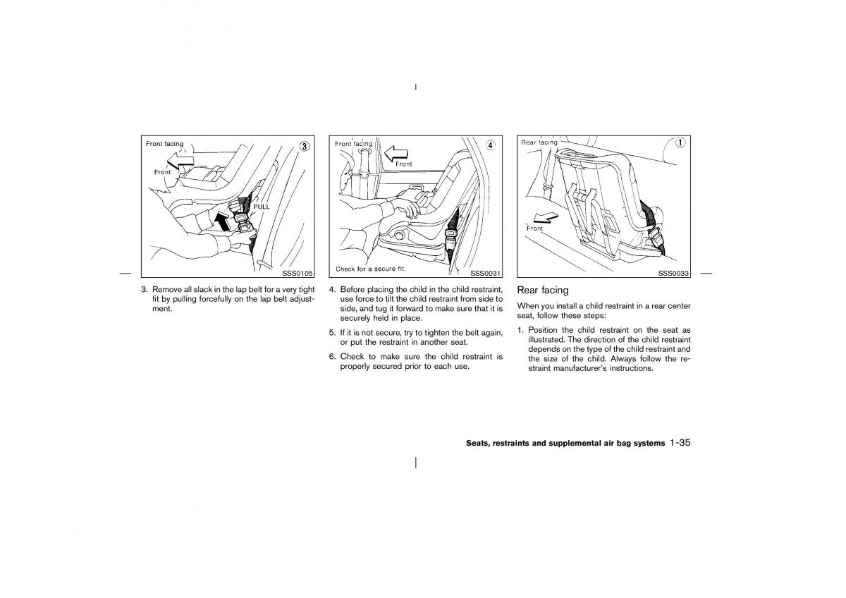 Nissan Pathfinder II 2 owners manual / page 42