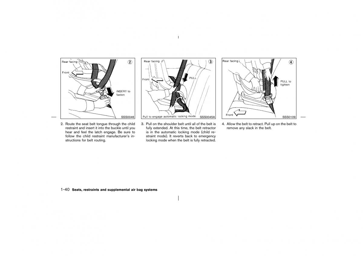 Nissan Pathfinder II 2 owners manual / page 47