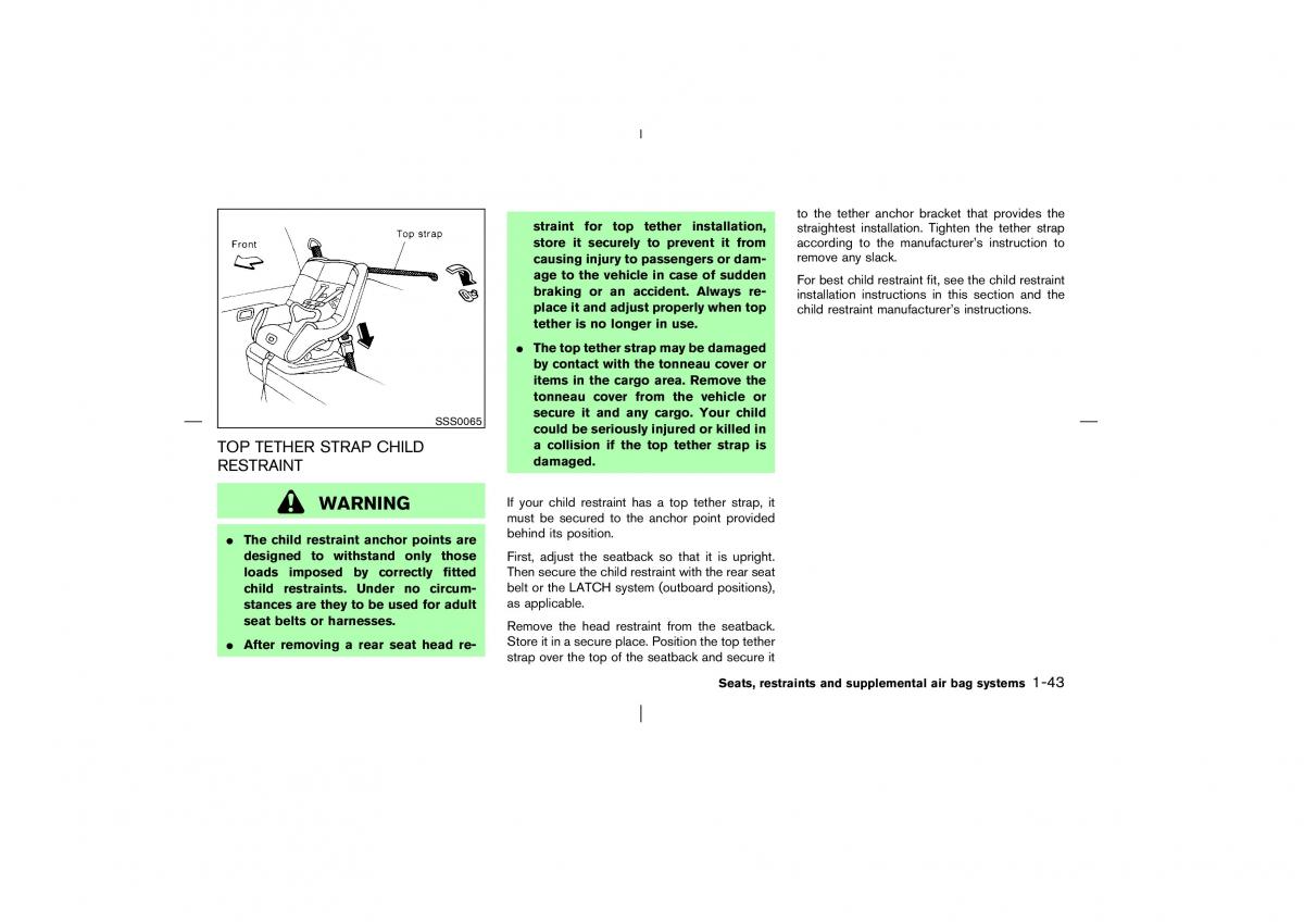 Nissan Pathfinder II 2 owners manual / page 50