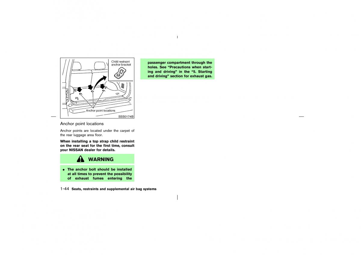 Nissan Pathfinder II 2 owners manual / page 51