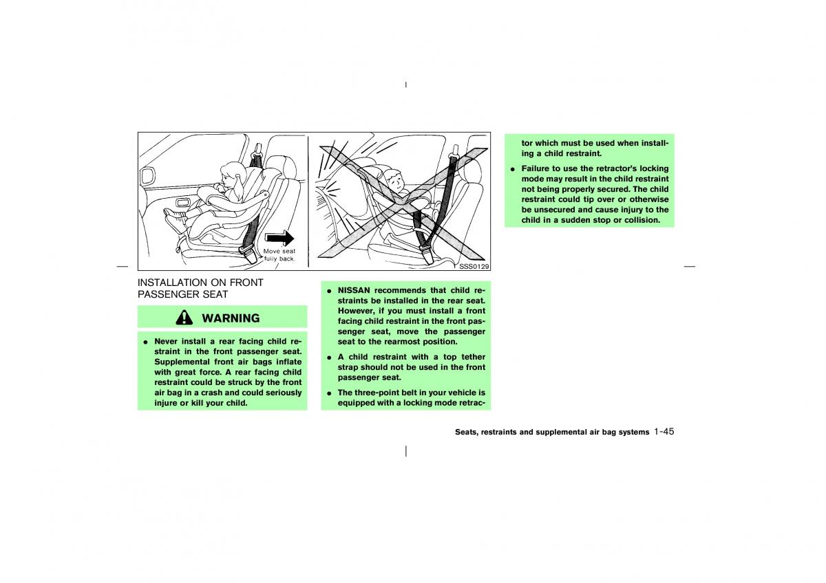 Nissan Pathfinder II 2 owners manual / page 52