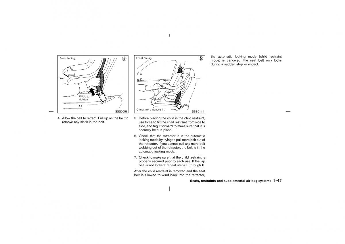 Nissan Pathfinder II 2 owners manual / page 54