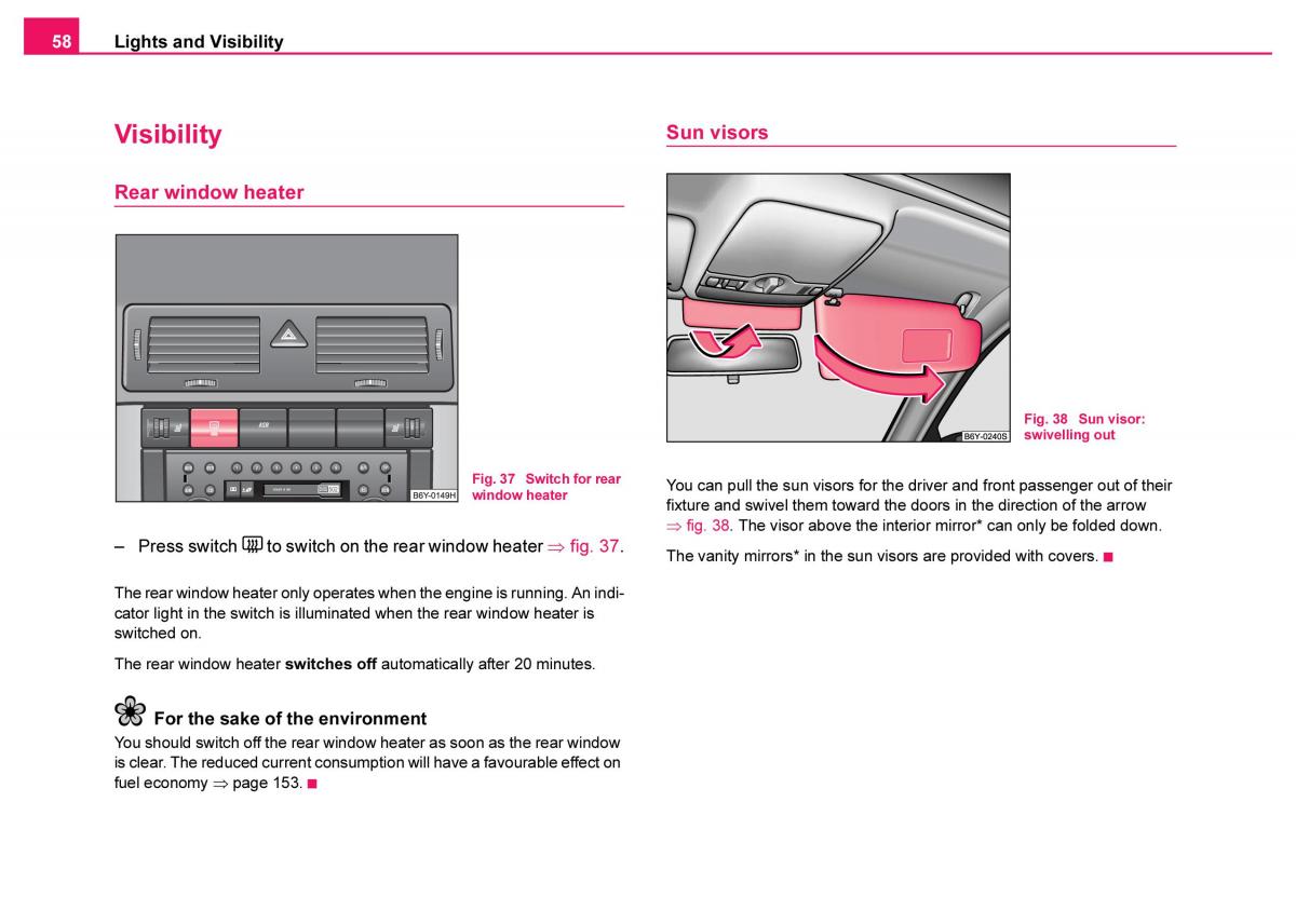 Skoda Fabia I 1 owners manual / page 59