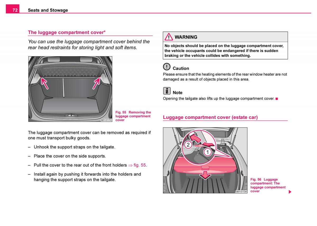 Skoda Fabia I 1 owners manual / page 73