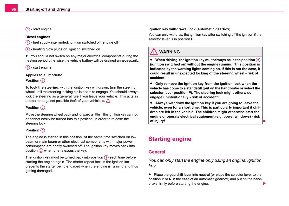 Skoda Fabia I 1 owners manual / page 97