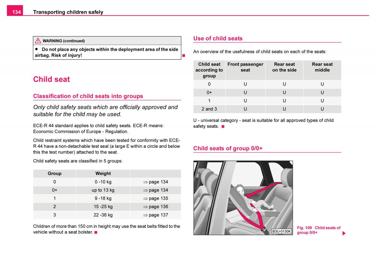 Skoda Fabia I 1 owners manual / page 135