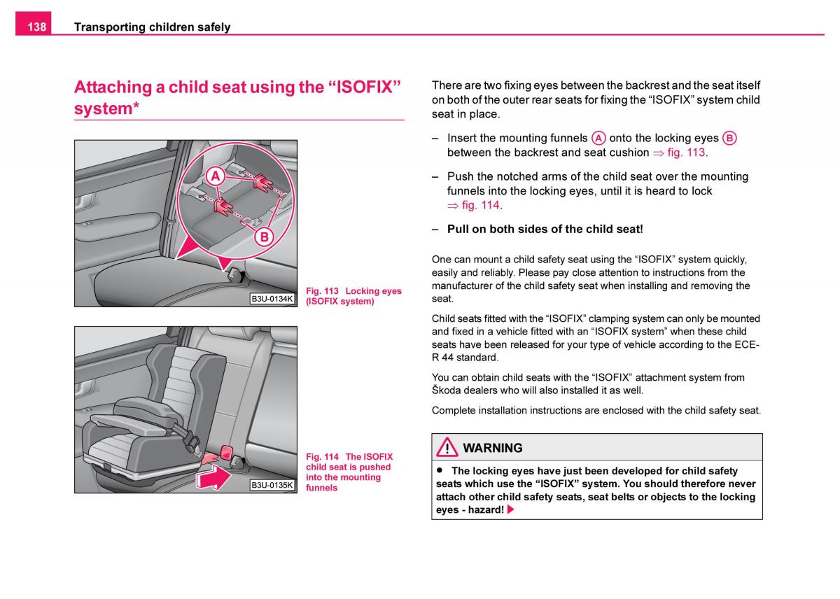 Skoda Fabia I 1 owners manual / page 139