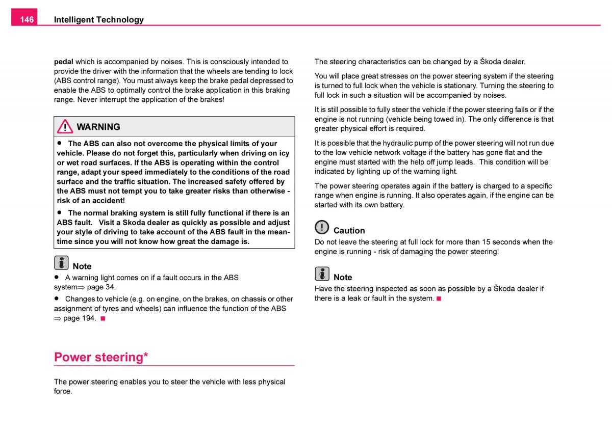 Skoda Fabia I 1 owners manual / page 147