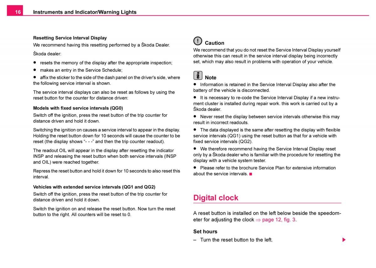 Skoda Fabia I 1 owners manual / page 17